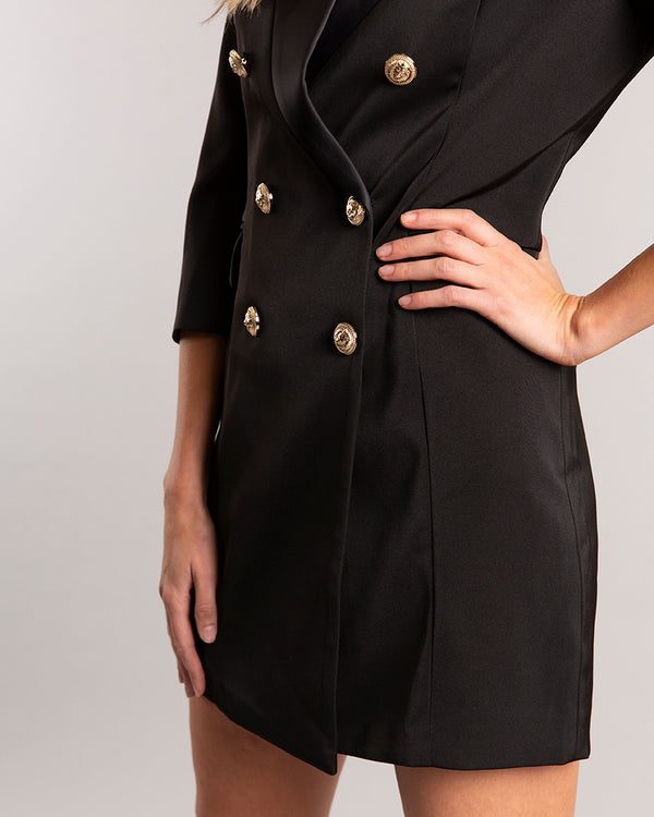 Knightsbridge Mini Black Blazer Dress