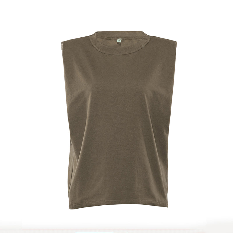 Khaki Padded T-shirt
